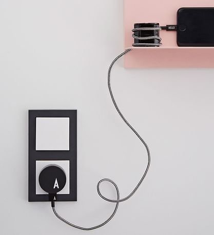 Adaptateur Design Letters - F - Noir