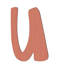Lettres en bois Sebra - U - Watermelon Pink Lettres en bois Sebra - U - Watermelon Pink