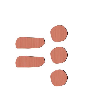 Sebra Bókstafir úr tré - Tákn - Watermelon Pink Sebra Bókstafir úr tré - Tákn - Watermelon Pink