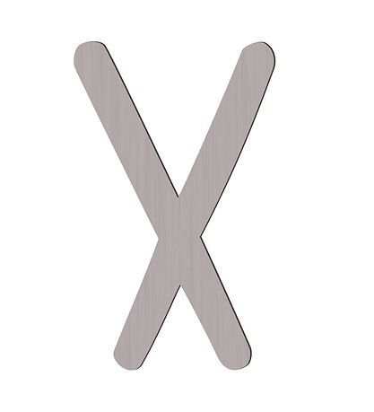 Sebra Træbogstaver - X - Pinecone Brown Sebra Træbogstaver - X - Pinecone Brown