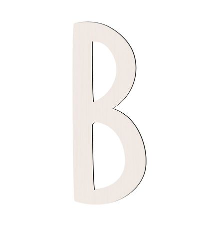 Sebra Wooden Letter - B - Birchbark Beige Sebra Wooden Letter - B - Birchbark Beige