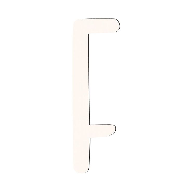 Sebra Træbogstaver - F - Birchbark Beige