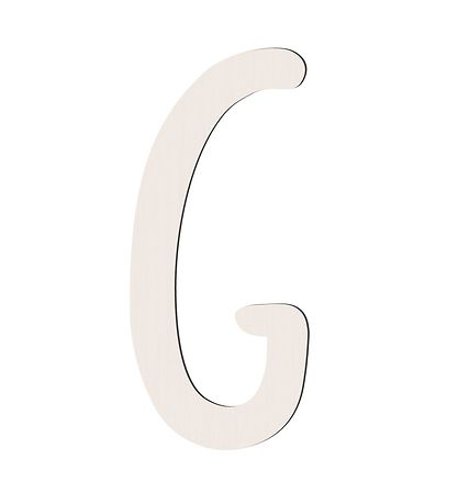 Sebra Træbogstaver - G - Birchbark Beige