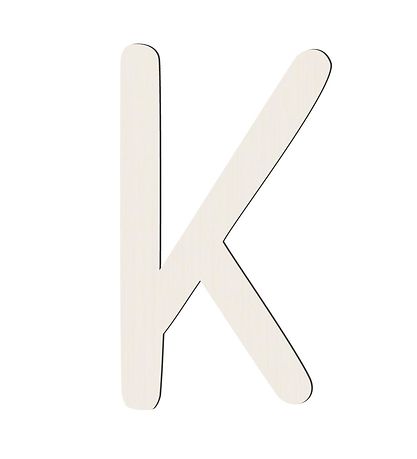 Sebra Holz Buchstaben - K - Birchbark Beige