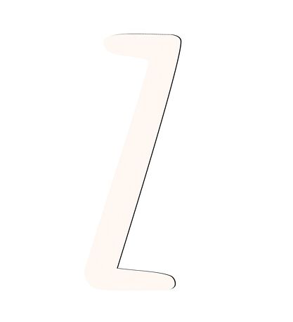 Sebra Houten Letters - Z - Birchbark Beige Sebra Houten Letters - Z - Birchbark Beige