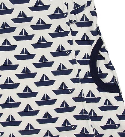 Robe Katvig - Blanc av. Bateaux/Volants Robe Katvig - Blanc av. Bateaux/Volants