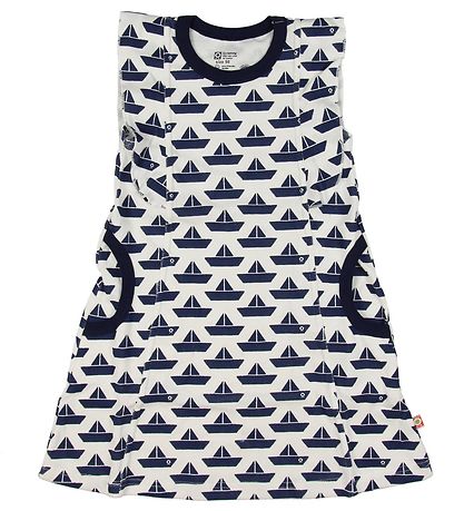 Robe Katvig - Blanc av. Bateaux/Volants Robe Katvig - Blanc av. Bateaux/Volants