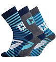 Chaussettes CR7 - 3 Pack - Bleu/Gris av. Imprimé