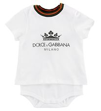 Dolce & Gabbana Body m. T-Shirt k/æ - Hvid m. Logo Dolce & Gabbana Body m. T-Shirt k/æ - Hvid m. Logo