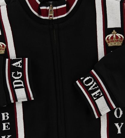 Dolce & Gabbana Cardigan - Svart m. Logo