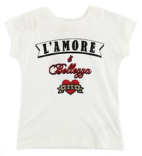 Dolce & Gabbana T-shirt - White w. Text Dolce & Gabbana T-shirt - White w. Text