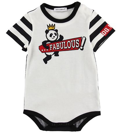 Dolce & Gabbana Bodyer k/æ - 3-pak - Hvid/Rød m. Panda