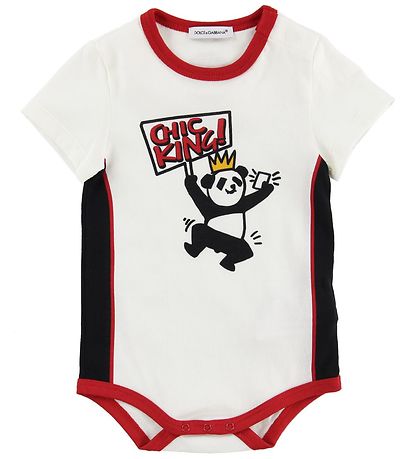 Dolce & Gabbana Bodyer k/æ - 3-pak - Hvid/Rød m. Panda