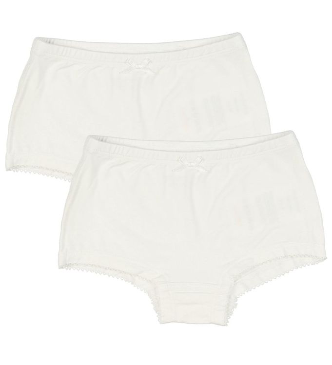 Minymo Hipsters - 2-pak - Bambus - Hvid