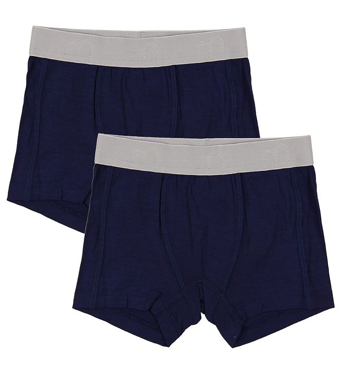 Minymo Boxershorts - 2-pak - Bambus - Navy