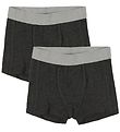 Minymo Boxershorts - 2-pak - Bambus - Koksgråmeleret