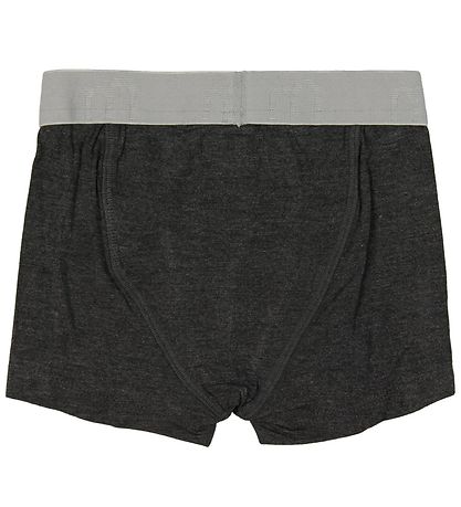 Minymo Boxershorts - 2-pak - Bambus - Koksgråmeleret