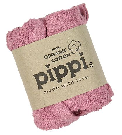 Pippi Baby Waschlappen - 4er-Pack - Gl. Rosa Pippi Baby Waschlappen - 4er-Pack - Gl. Rosa