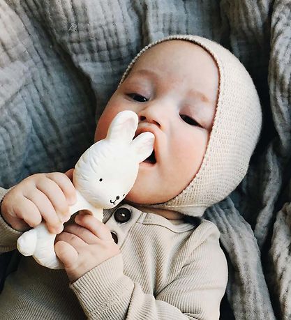 A Little Lovely Company Teether - Rabbit - White A Little Lovely Company Teether - Rabbit - White