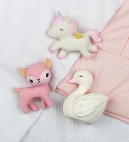 A Little Lovely Company Teether - Unicorn - White A Little Lovely Company Teether - Unicorn - White