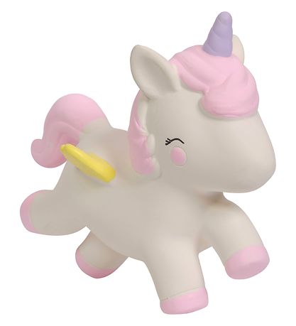 A Little Lovely Company Teether - Unicorn - White A Little Lovely Company Teether - Unicorn - White