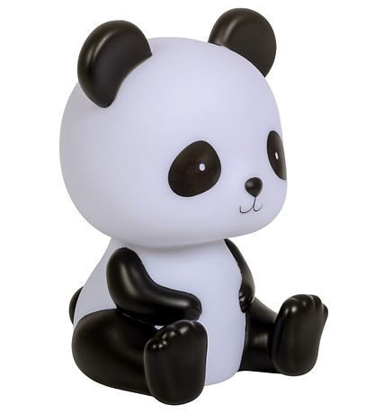 A Little Lovely Company Natlampe - Panda - 19 cm - Sort/Hvid A Little Lovely Company Natlampe - Panda - 19 cm - Sort/Hvid