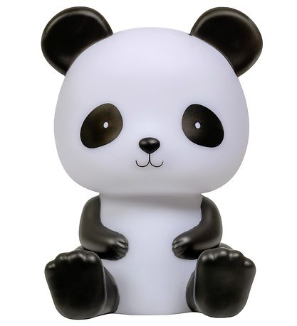 A Little Lovely Company Natlampe - Panda - 19 cm - Sort/Hvid A Little Lovely Company Natlampe - Panda - 19 cm - Sort/Hvid