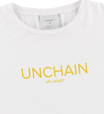 T-Shirt Grunt - Eva - Blanc av. Texte T-Shirt Grunt - Eva - Blanc av. Texte
