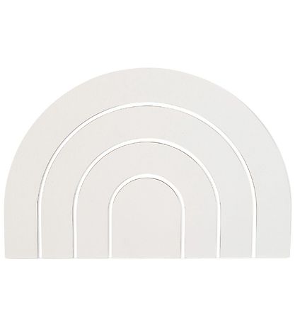 That's Mine Wanddecoratie - Regenboog - 17x27 - Wit That's Mine Wanddecoratie - Regenboog - 17x27 - Wit