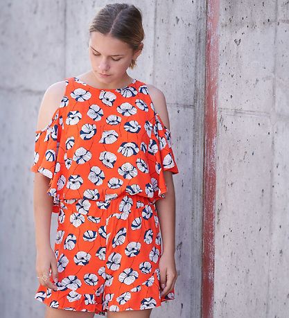 Hound Top - Red w. Flowers Hound Top - Red w. Flowers