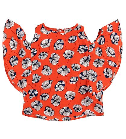 Hound Top - Red w. Flowers Hound Top - Red w. Flowers