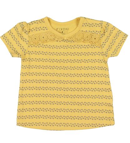 Fixoni T-shirt - Rattan w. Flowers Fixoni T-shirt - Rattan w. Flowers