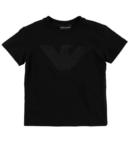 Emporio Armani T-shirt - Black w. Logo Emporio Armani T-shirt - Black w. Logo