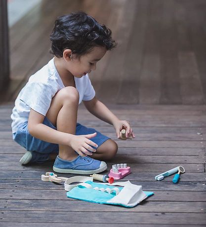 PlanToys Tandlægesæt - Blå