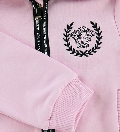 Young Versace Cardigan/Shorts - Lyserød m. Logo Young Versace Cardigan/Shorts - Lyserød m. Logo