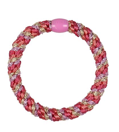 Kknekki Hårsnodd - Gul/Mörk Rosa Glitter Kknekki Hårsnodd - Gul/Mörk Rosa Glitter