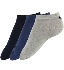 Puma Ankelstrømper - 3-pak - Sneaker Plain - Blå/Gråmeleret/Navy Puma Ankelstrømper - 3-pak - Sneaker Plain - Blå/Gråmeleret/Navy