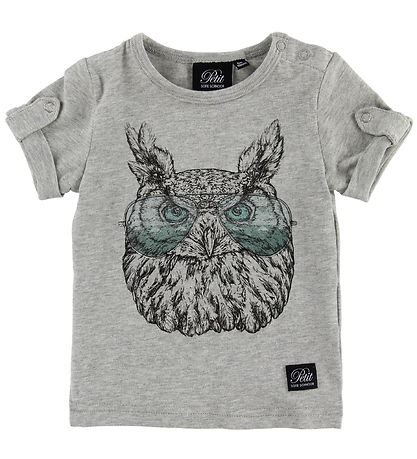 Petit by Sofie Schnoor T-shirt - Julius - Grey Melange w. Owl Petit by Sofie Schnoor T-shirt - Julius - Grey Melange w. Owl