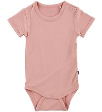 Minymo Bodysuit s/s - Bamboo - Pink Minymo Bodysuit s/s - Bamboo - Pink
