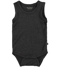 Minymo Bodysuit Sleeveless - Bamboo - Dark Grey Minymo Bodysuit Sleeveless - Bamboo - Dark Grey