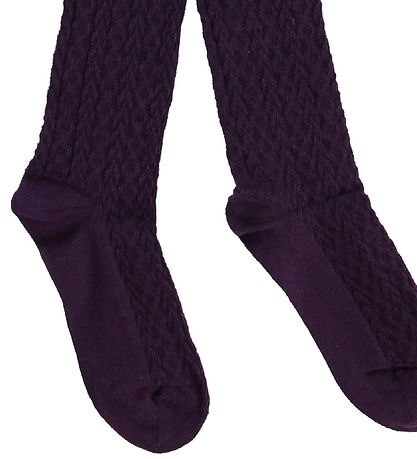 Collants Minymo - 2 Pack - Violet/Rose à Rayures av. Or