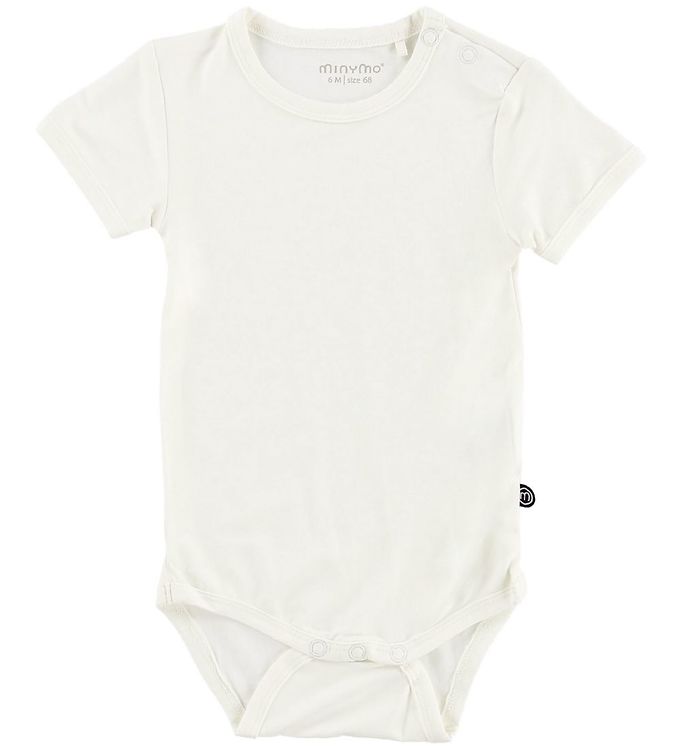 Minymo Body k/æ - Bambus - Hvid