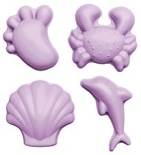Scrunch Sand Molds - 4 pcs - Silicone - 6,5-10,5 cm - Light Purp Scrunch Sand Molds - 4 pcs - Silicone - 6,5-10,5 cm - Light Purp
