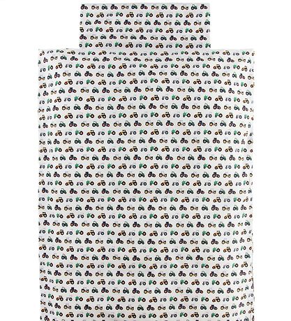 Nørgaard Madsens Sengetøj - Voksen - Hvid m. Traktorer Nørgaard Madsens Sengetøj - Voksen - Hvid m. Traktorer