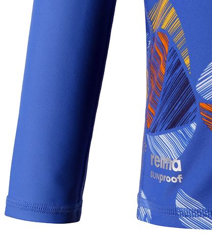 Reima Swim Top L/S - Tuvalu - UV50+ - Blue w. Fish Reima Swim Top L/S - Tuvalu - UV50+ - Blue w. Fish