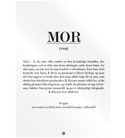 Citatplakat Plakat - B2 - Mor Citatplakat Plakat - B2 - Mor
