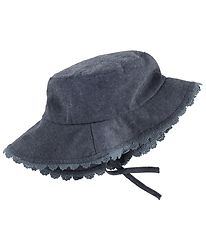 Melton Bøllehat - UV30 - Denim m. Blonde Melton Bøllehat - UV30 - Denim m. Blonde