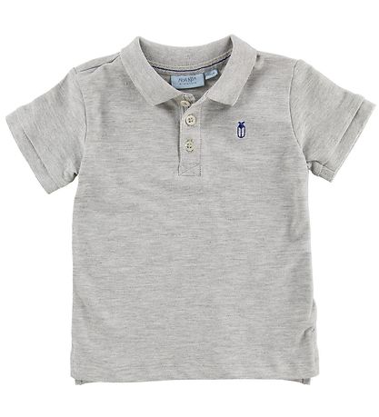Noa Noa miniature Polo - Gråmeleret m. Bille