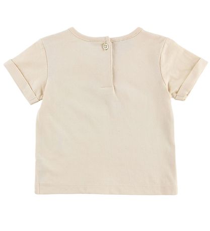 Noa Noa miniature T-shirt - Creme m. Blomster Noa Noa miniature T-shirt - Creme m. Blomster