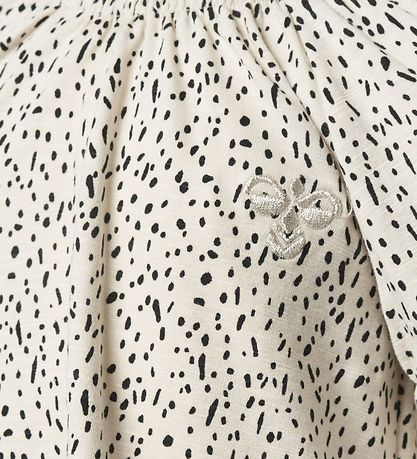 Hummel T-shirt - HMLIrene - Creme m. Mønster